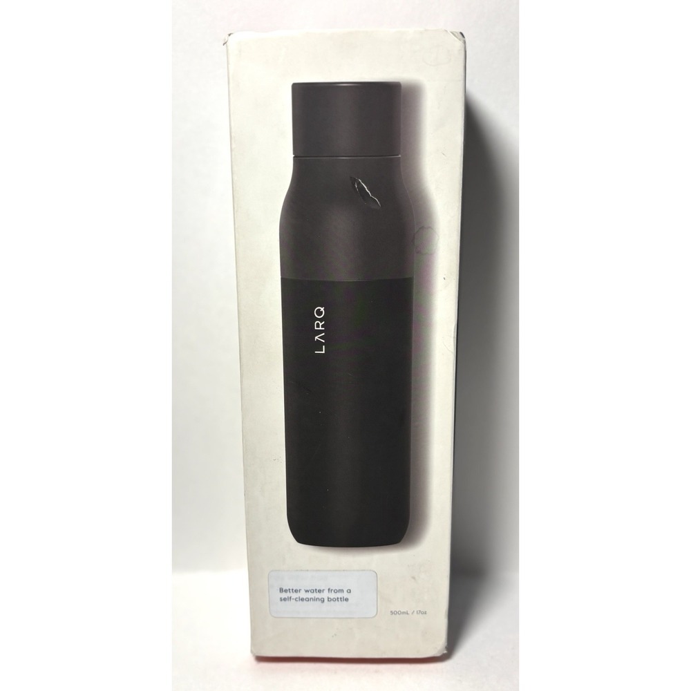 LARQ PureVis Self-Cleaning Water Bottle 17oz Obsidian Black UV-C Insulated New